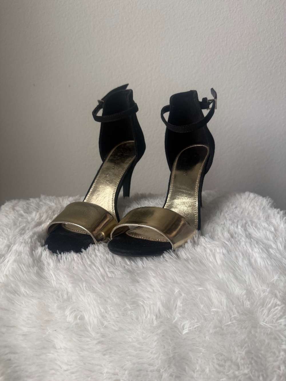 Black and Gold Heels